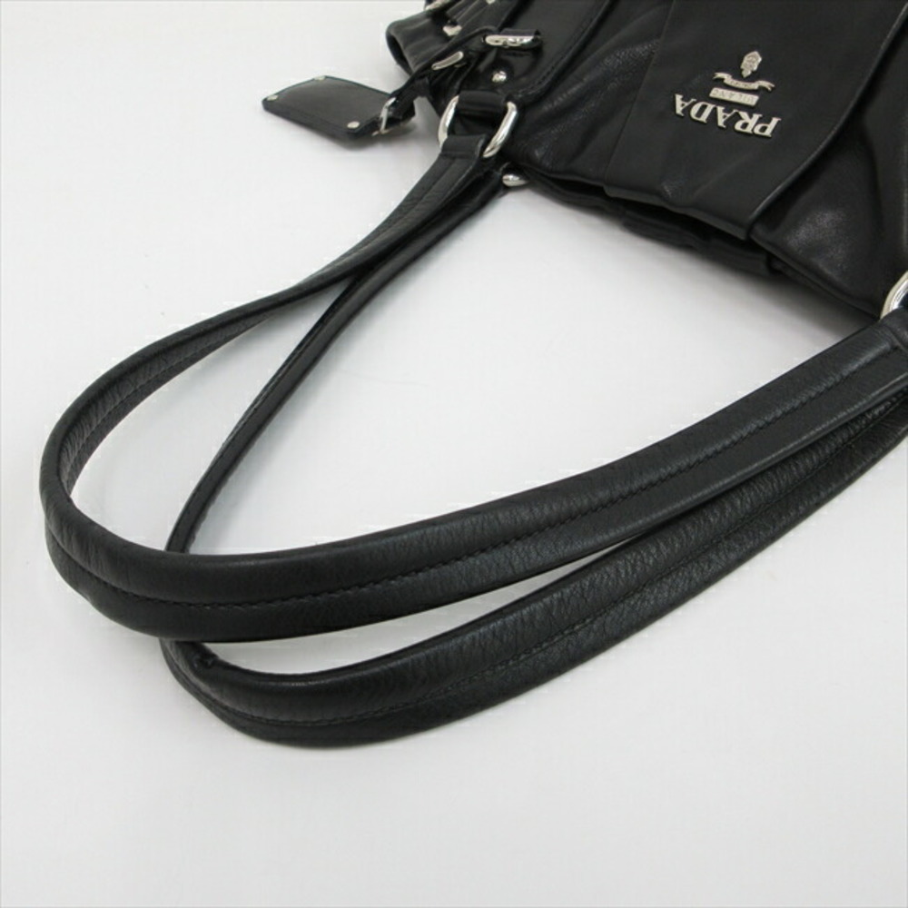 Prada Black Leather Tote Bag - Picture 8 of 10